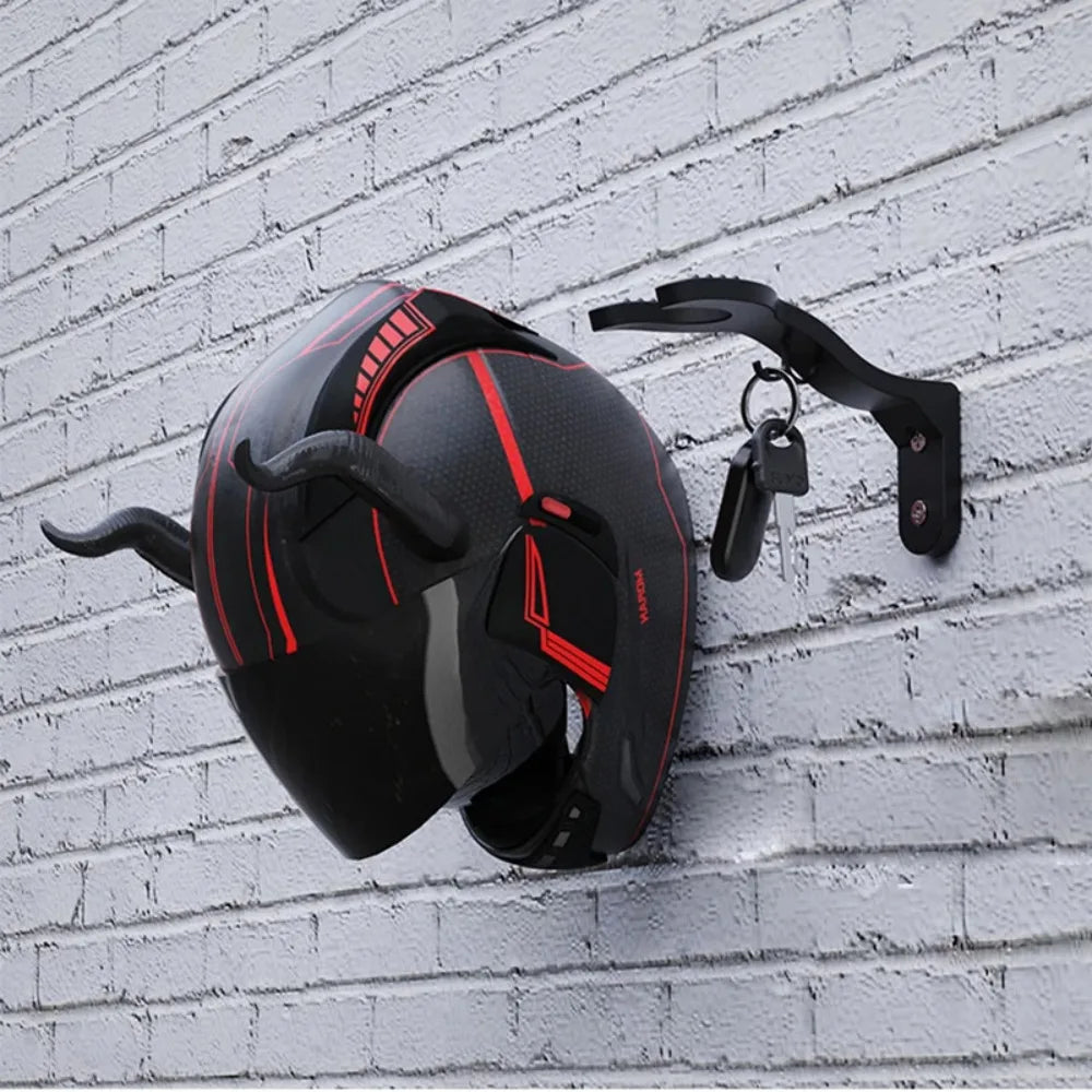 Motorcycle Helmet Wall Hook Rack Multipurpose Hanger by HitMyNeed