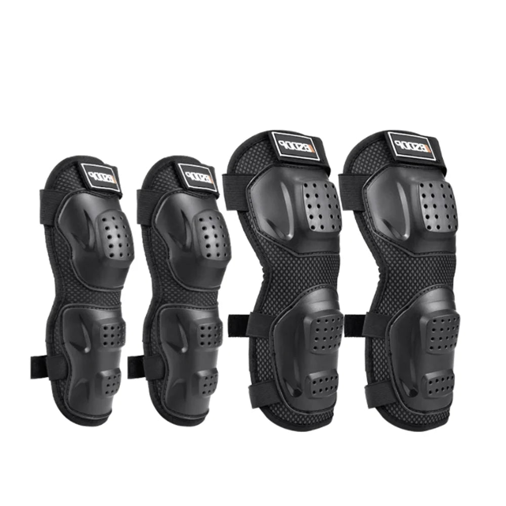 Motorcycle Knee & Elbow Pads 4-Piece Protection Set by HitMyNeed