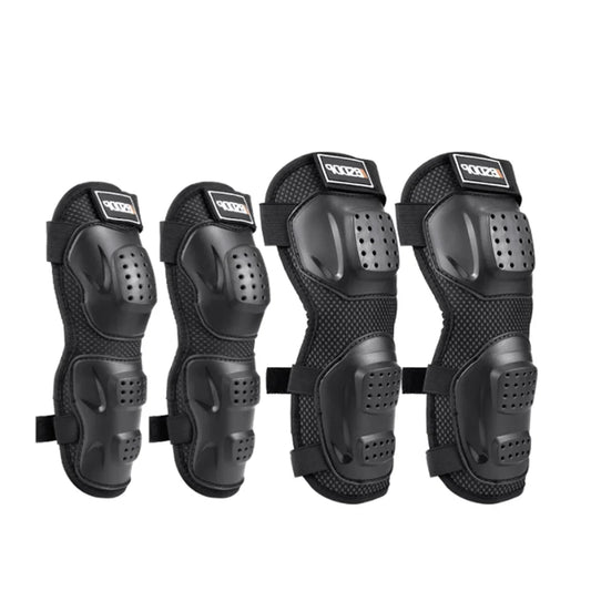 Motorcycle Knee & Elbow Pads 4-Piece Protection Set by HitMyNeed