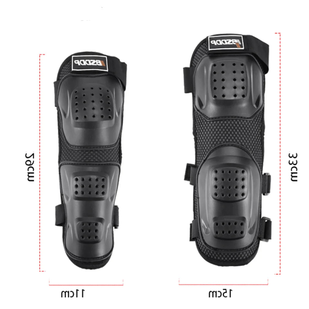 Motorcycle Knee & Elbow Pads 4-Piece Protection Set by HitMyNeed