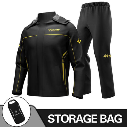 Motorcycle Rain Suit Jacket & Pants for Heavy Rain 0903-black xxl by HitMyNeed