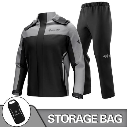 Motorcycle Rain Suit Jacket & Pants for Heavy Rain 0903-gary xxxl by HitMyNeed
