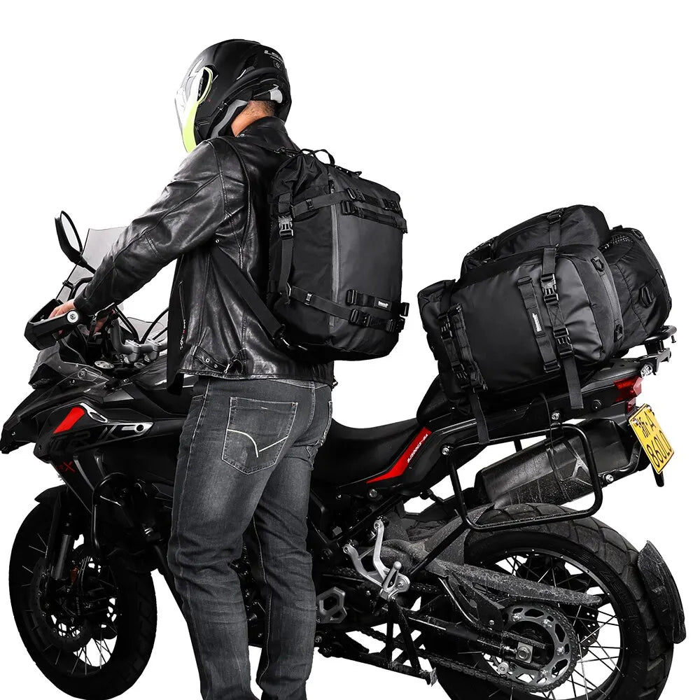 Motorcycle Rear Seat Waterproof Bag 10L 20L 30L by HitMyNeed