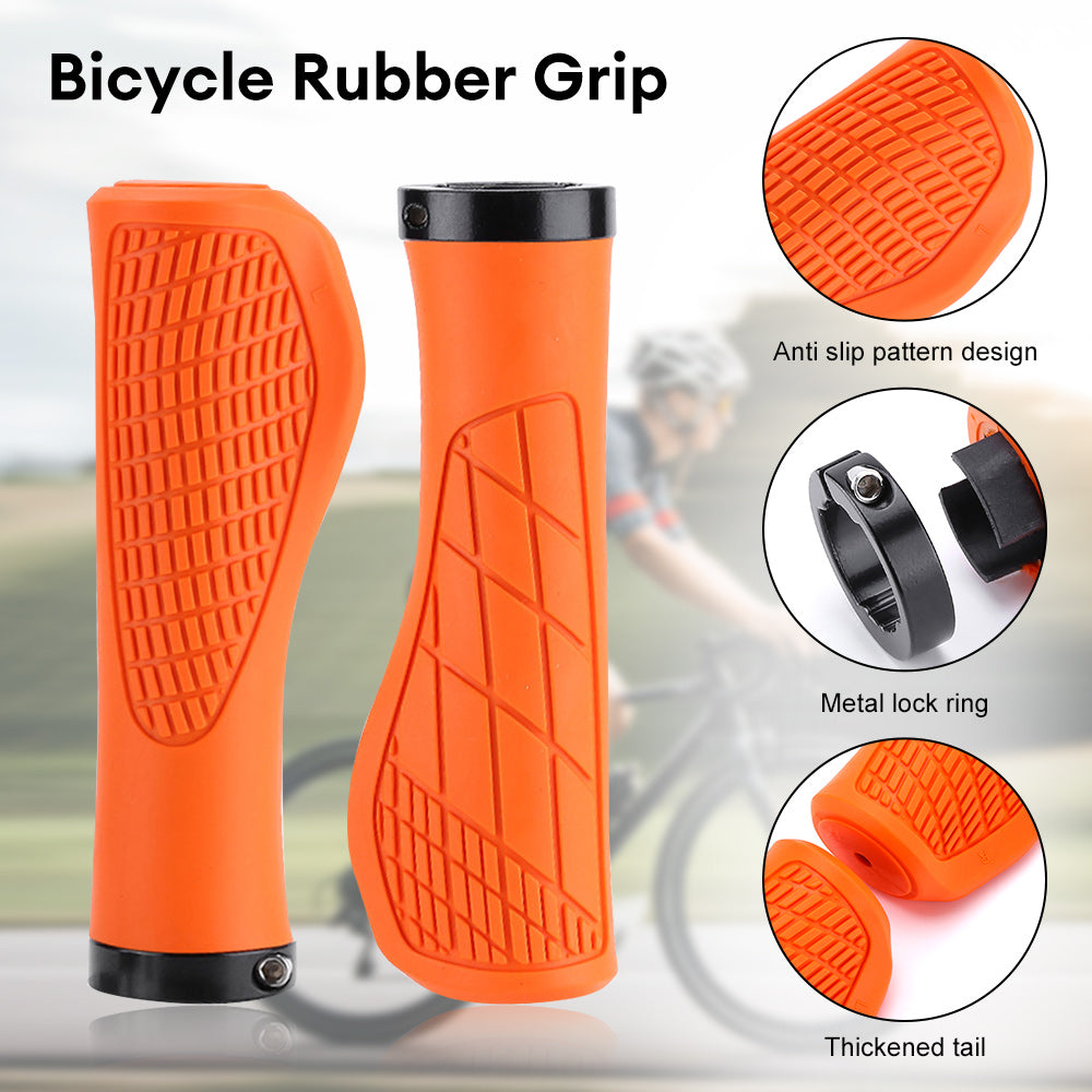 Mountain Bike Rubber Handlebar Grips (Pair) by HitMyNeed