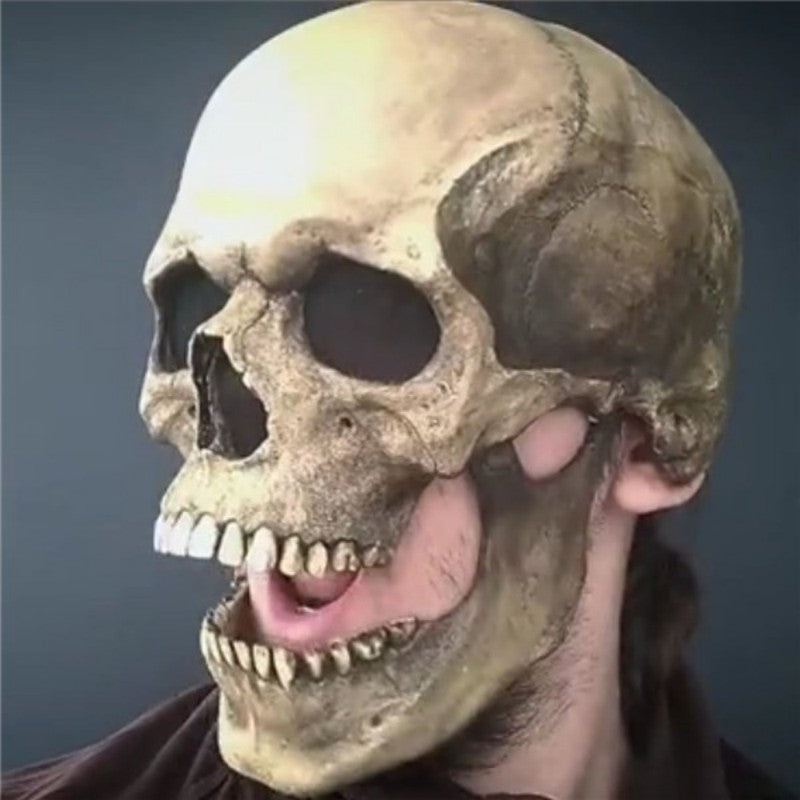 Movable Jaw Full Head Skull Mask for Adults by HitMyNeed