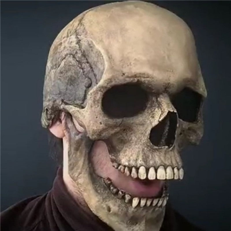 Movable Jaw Full Head Skull Mask for Adults by HitMyNeed