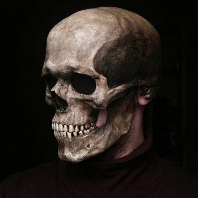 Movable Jaw Full Head Skull Mask for Adults by HitMyNeed