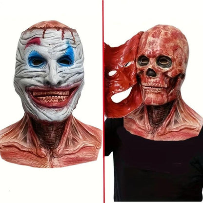 Moving Mouth Latex Horror Skull Mask for Adults by HitMyNeed