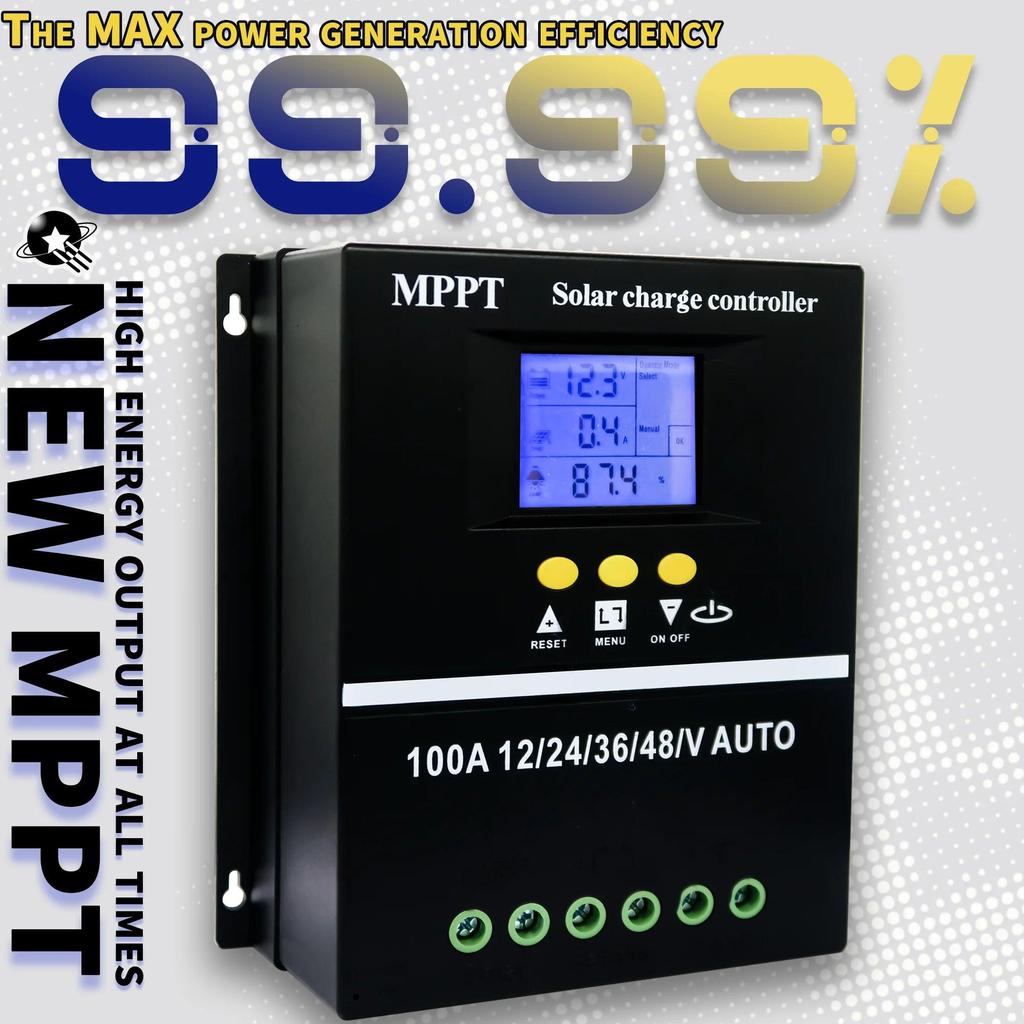 MPPT Solar Charge Controller 60-100A with Dual USB by HitMyNeed