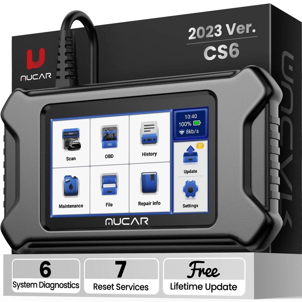 MUCAR CS6 Automotive Scanner 6-System OBD2 Tool by HitMyNeed