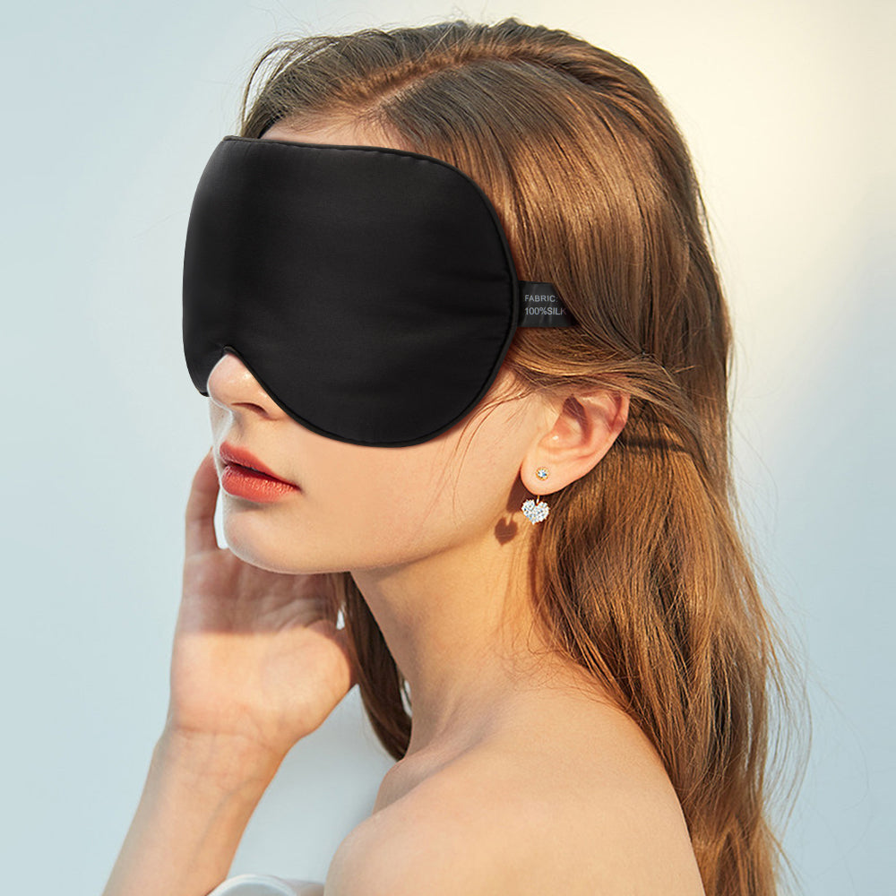 Mulberry Silk Eye Mask with Adjustable Strap by HitMyNeed