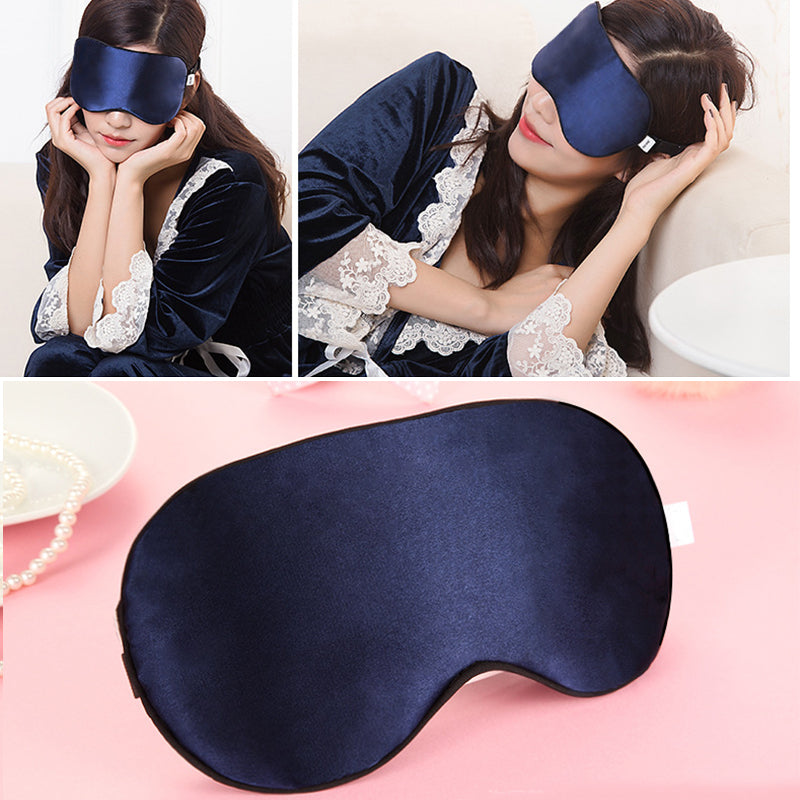 Mulberry Silk Eye Mask with Adjustable Strap by HitMyNeed