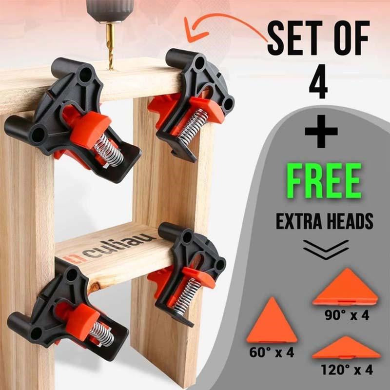 Multi Angle Woodworking Corner Clamps Set (4pcs) by HitMyNeed