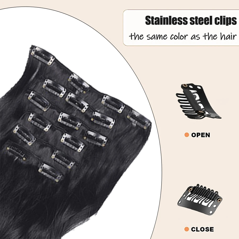 Multi Color Clip-In Body Wave Hair Extensions 18" by HitMyNeed