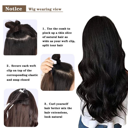 Multi Color Clip-In Body Wave Hair Extensions 18" by HitMyNeed