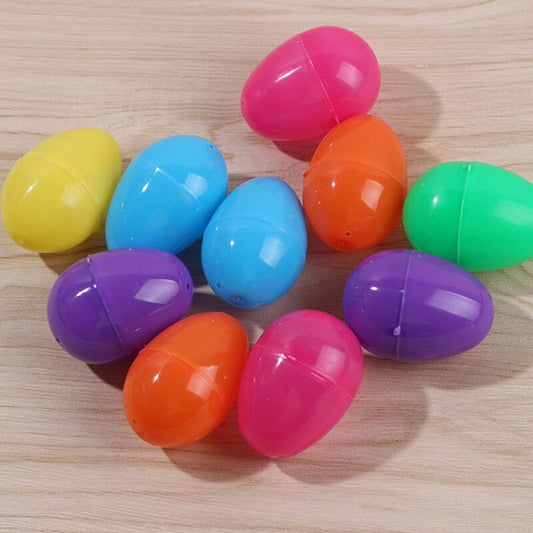 Multi-Color Plastic Egg Shells Set (12 Pieces) by HitMyNeed