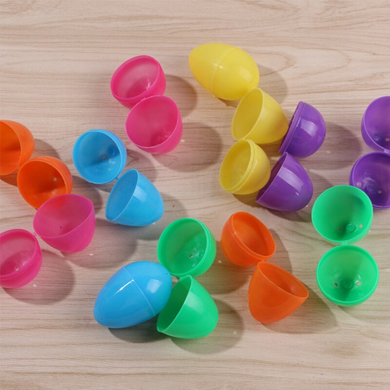 Multi-Color Plastic Egg Shells Set (12 Pieces) by HitMyNeed