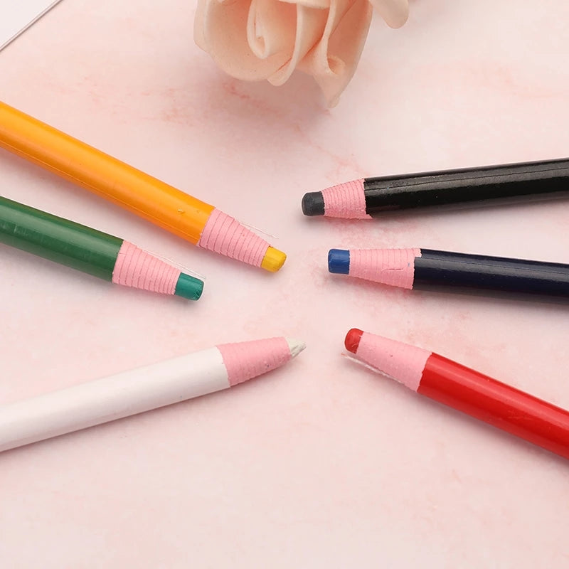 Multi Color Tailors Chalk Pencils Set (6 Pack) by HitMyNeed