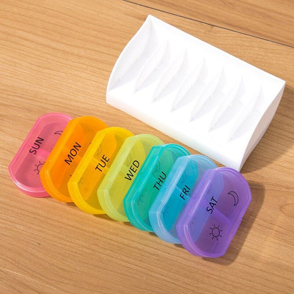 Multi Color Weekly Pill Holder Organizer by HitMyNeed