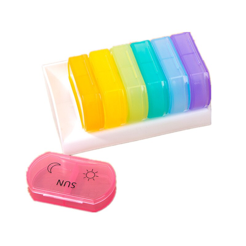 Multi Color Weekly Pill Holder Organizer by HitMyNeed