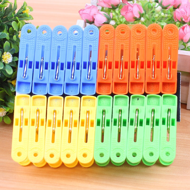 Multi-Colored Clothes Hanging Clips, 20 Pack by HitMyNeed