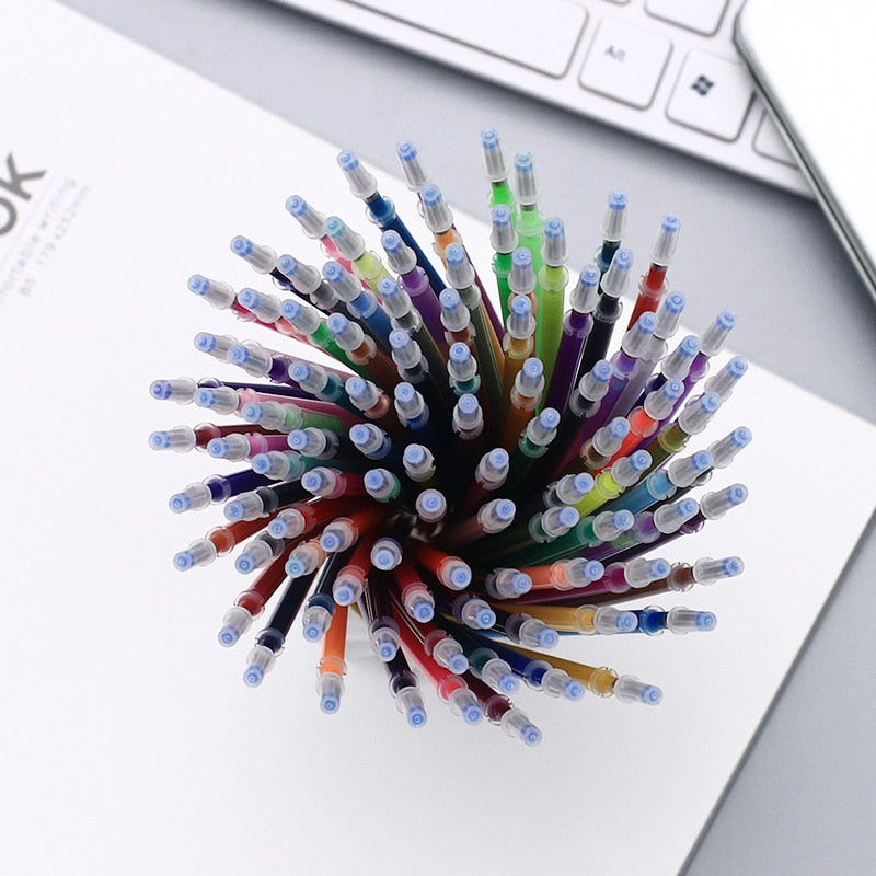 Multi-Colored Gel Pen Refills Set, 100-Pack by HitMyNeed