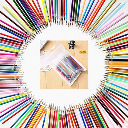 Multi-Colored Gel Pen Refills Set, 100-Pack by HitMyNeed