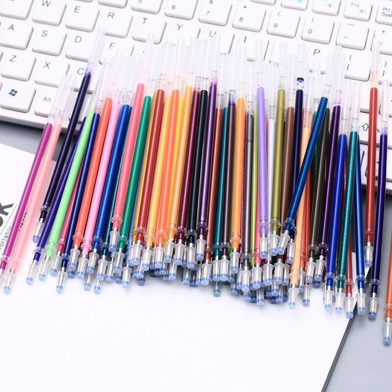 Multi-Colored Gel Pen Refills Set, 100-Pack by HitMyNeed