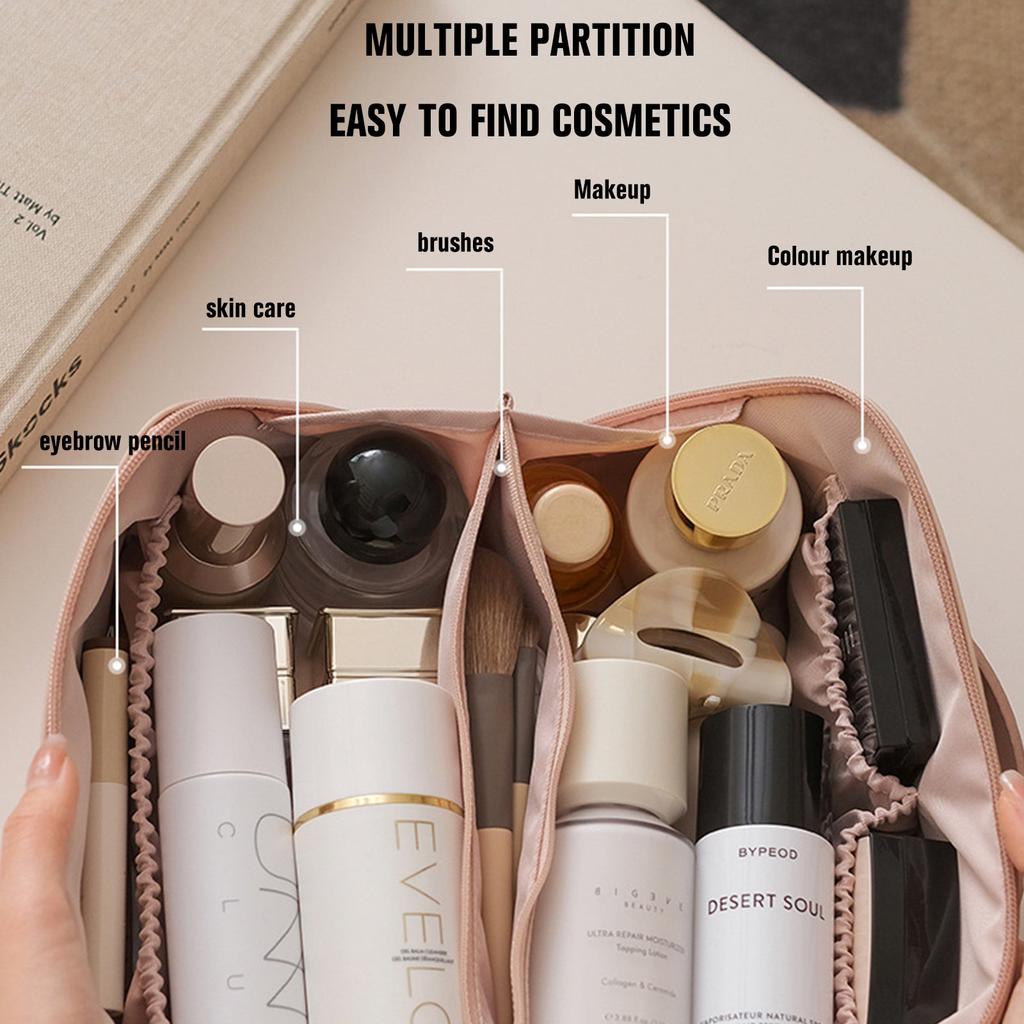Multi Compartment Makeup Travel Bag by HitMyNeed