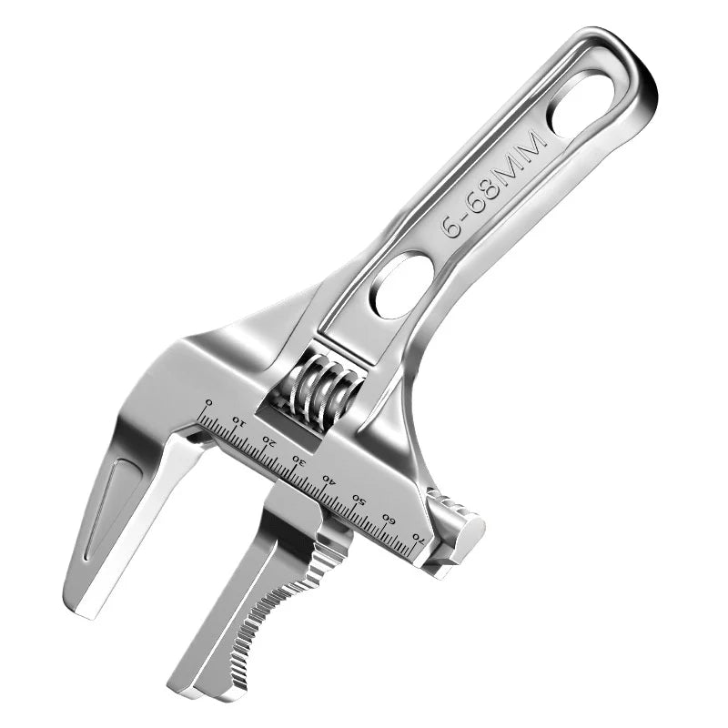 Multi‑Function Adjustable Aluminium Alloy Wrench 8-70mm curved-toothed-1 by HitMyNeed