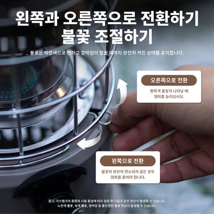 Multi-Function Camping Gas Stove & Portable Heater by HitMyNeed