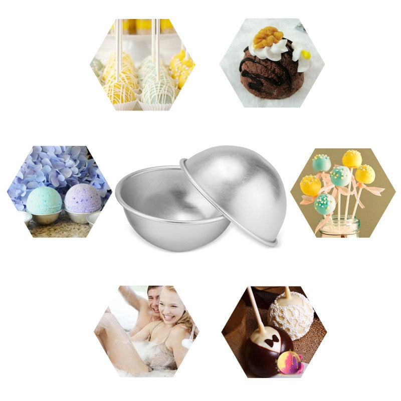 Multi Functional 3D Bath Bomb Molds Set of 6 by HitMyNeed