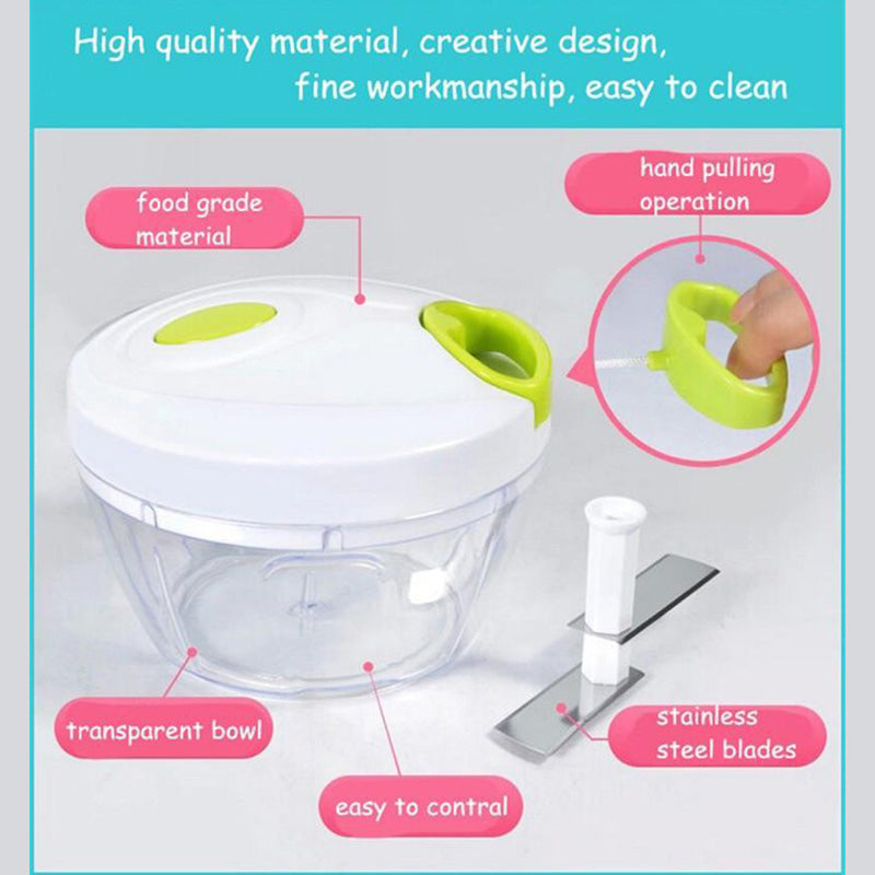 Multi Functional Manual Instant Food Chopper by HitMyNeed