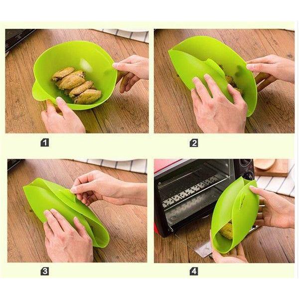 Multi-Functional Silicone Microwave Steamer Bowl by HitMyNeed