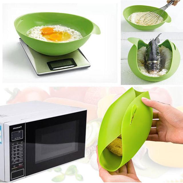 Multi-Functional Silicone Microwave Steamer Bowl by HitMyNeed
