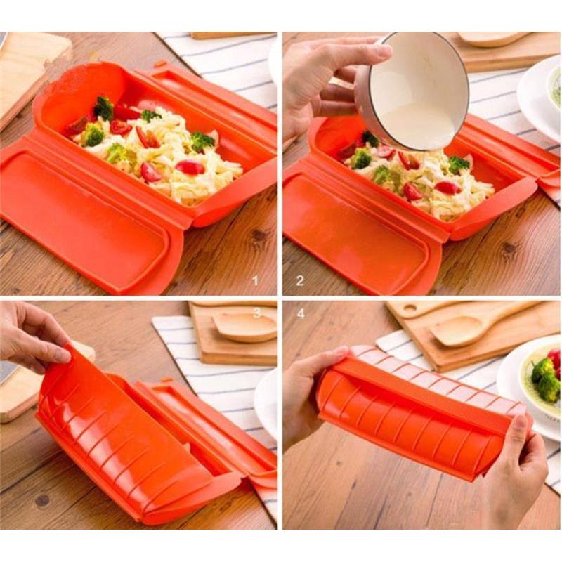 Multi Functional Silicone Pan and Steam Case 650ml by HitMyNeed