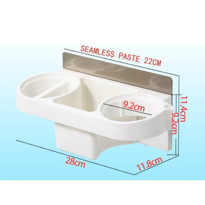 Multi Functional Wall Mounted Bathroom Organizer Rack by HitMyNeed