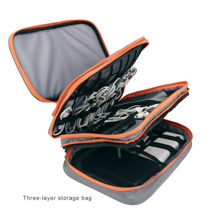 Multi Layer Electronic Accessories Organizer Handbag by HitMyNeed
