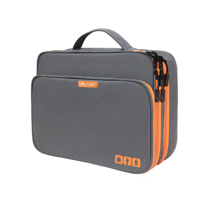 Multi Layer Electronic Accessories Organizer Handbag three-layers-grey-xl by HitMyNeed