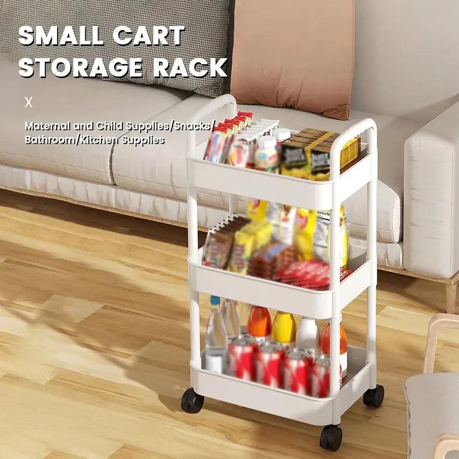 Multi-Layer Rolling Storage Cart with Wheels by HitMyNeed