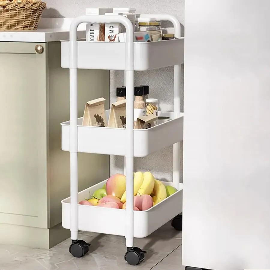 Multi-Layer Rolling Storage Cart with Wheels by HitMyNeed