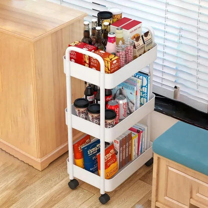 Multi-Layer Rolling Storage Cart with Wheels by HitMyNeed