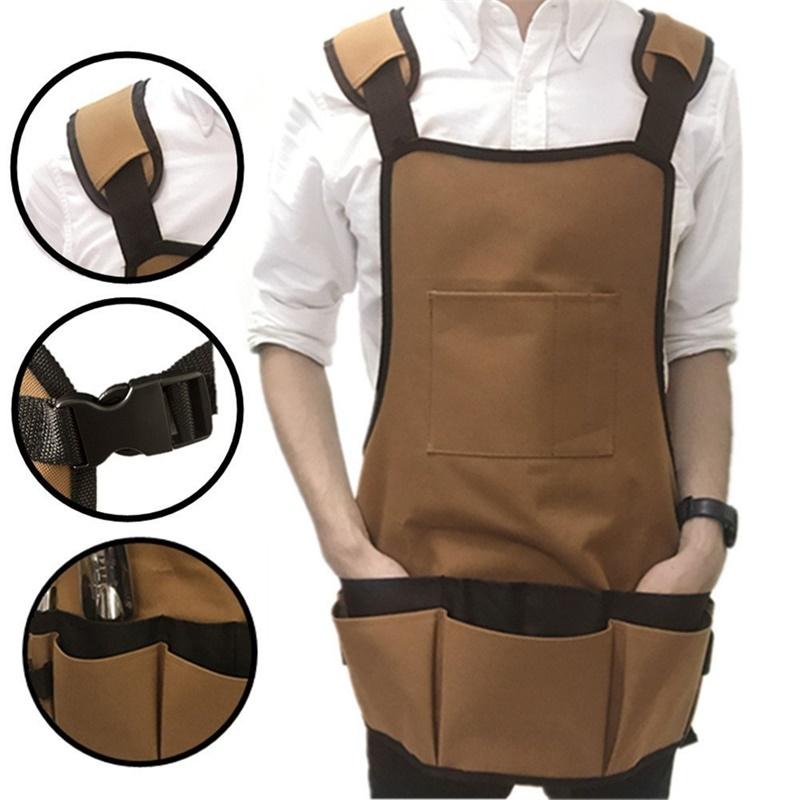 Multi-Pocket Gardening Apron with Tool Storage by HitMyNeed