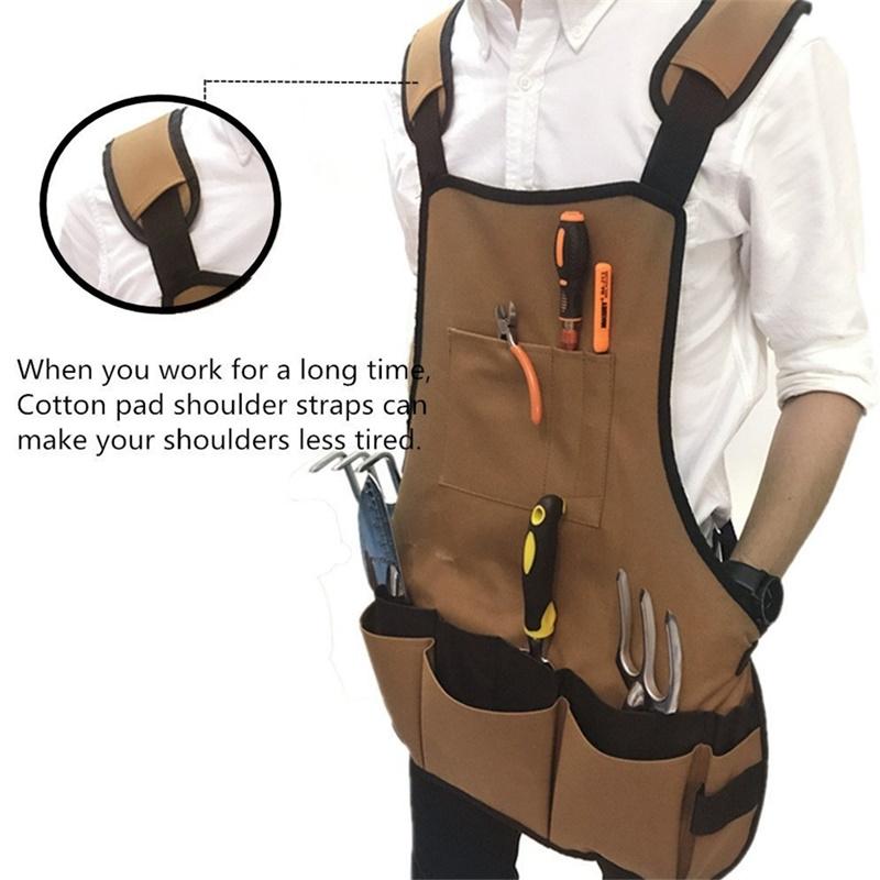 Multi-Pocket Gardening Apron with Tool Storage by HitMyNeed