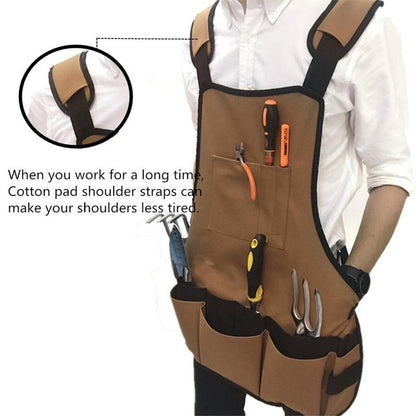 Multi-Pocket Gardening Apron with Tool Storage by HitMyNeed