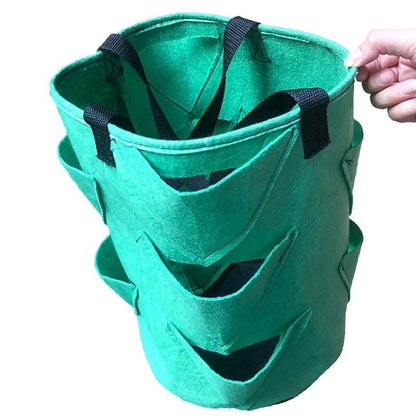 Multi Pocket Hanging Strawberry Planter Bag by HitMyNeed