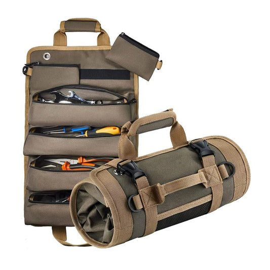 Multi-Pocket Roll-Up Tool Bag, Waterproof 900D Oxford by HitMyNeed