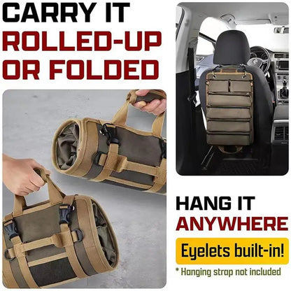 Multi-Pocket Roll-Up Tool Bag, Waterproof 900D Oxford by HitMyNeed
