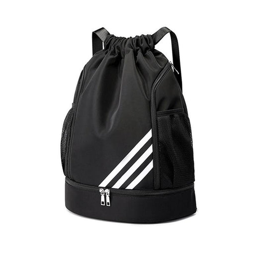 Multi Pocket Waterproof Drawstring Bag black by HitMyNeed