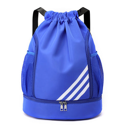 Multi Pocket Waterproof Drawstring Bag blue by HitMyNeed